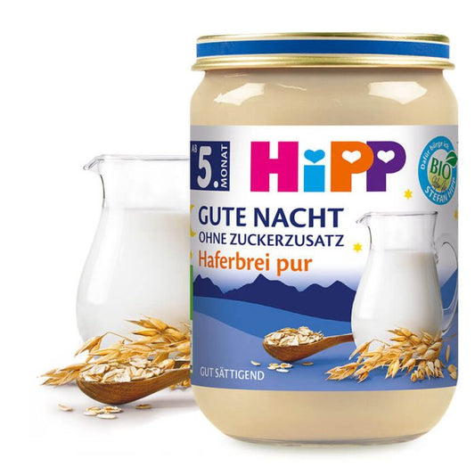 Bio Hipp Gute Nacht Brei Haferbrei pur ab dem 5.Monat 190g