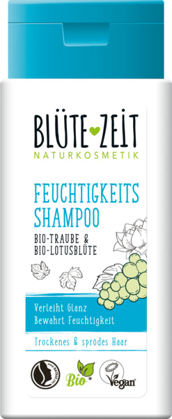 BLÜTEZEIT Shampoo Feuchtigkeit Bio-Traube&Bio-Lotusblüte 200ml