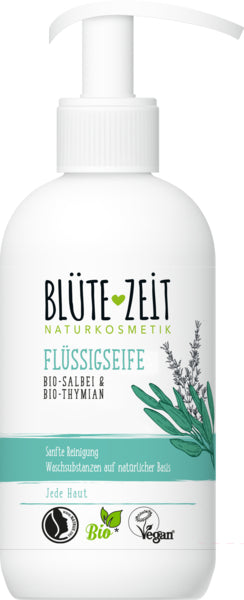 BLÜTEZEIT Flüssigseife Garten Bio-Salbei+Bio-Thymian 300ml