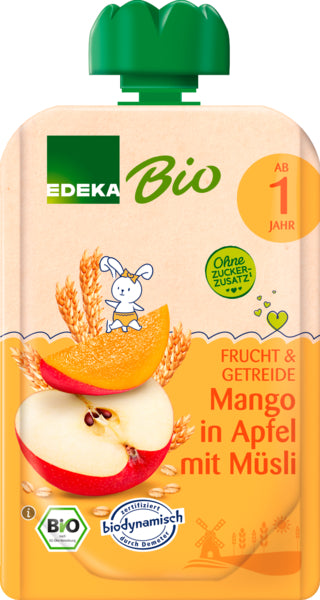 Demeter EDEKA Mango in Apfel mit Müsli ab 1 Jahr 100g