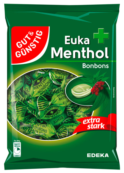 GUT&GÜNSTIG Eukalyptus Menthol Bonbons 300g