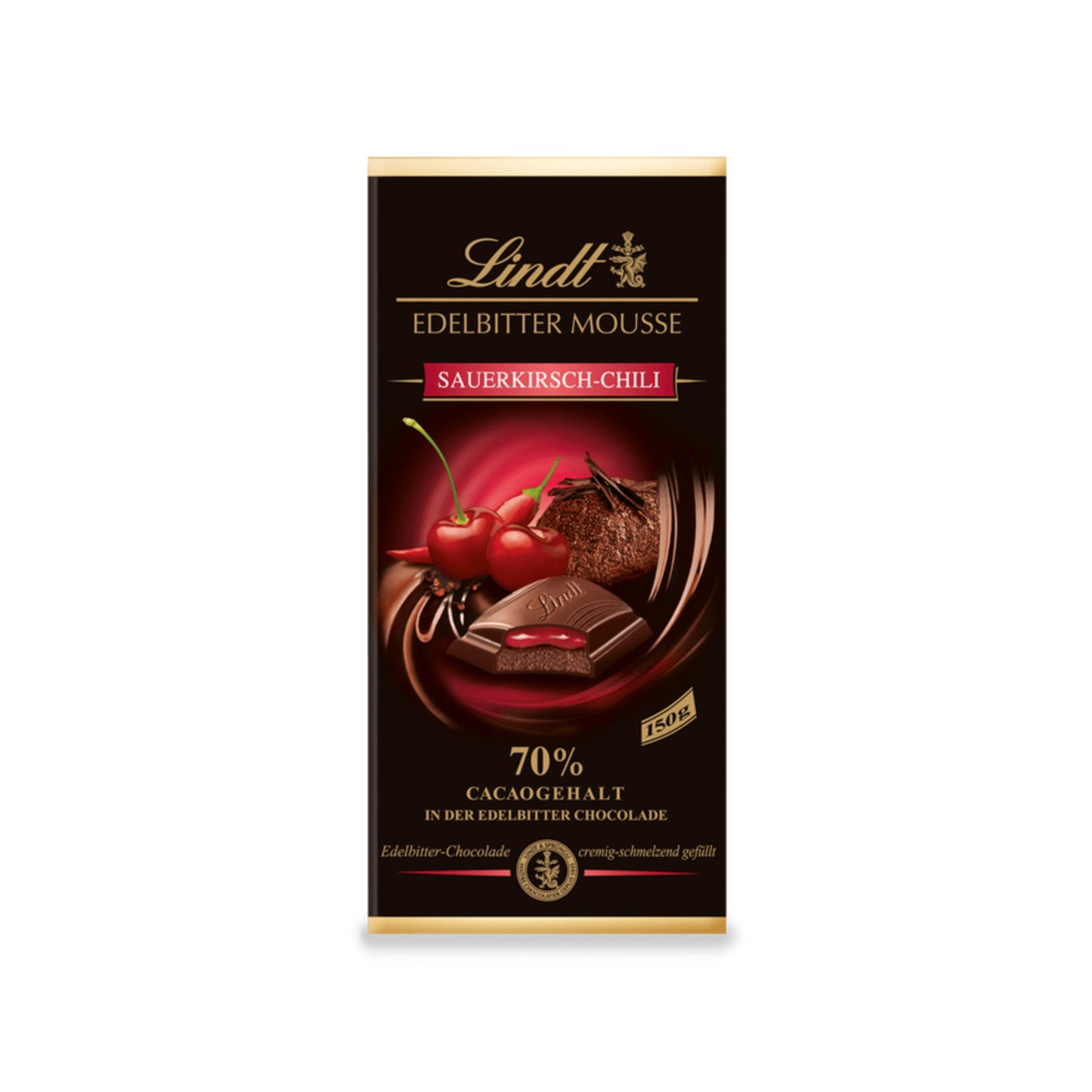 Lindt Edelbitter Mousse Sauerkirsch-Chili 150g