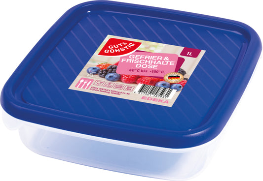 GUT&GÜNSTIG Frischhaltedose blau 1l