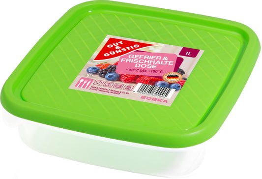 GUT&GÜNSTIG Frischhaltedose grün 1l