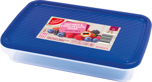 GUT&GÜNSTIG Frischhaltedose blau 2l