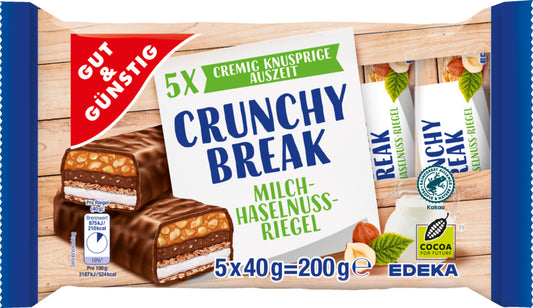 GUT&GÜNSTIG Crunchy Break Riegel 5ST 200g