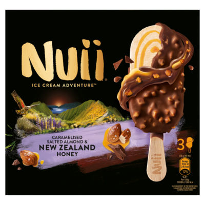 Nuii Caramelized Salted Almond&New Zealand Honey 3x90ml