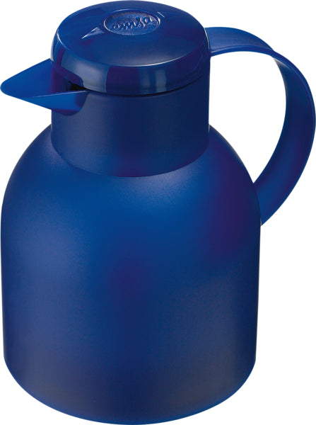 Emsa Isolierkanne Samba Quick Press transluzent blau 1l
