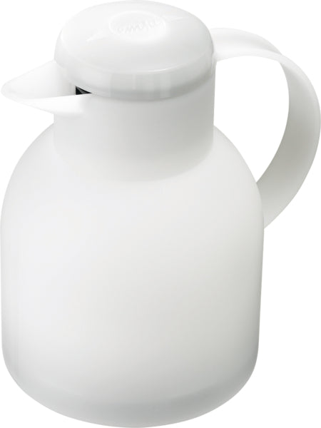 Emsa Isolierkanne Samba Quick Press transluzent weiß 1l