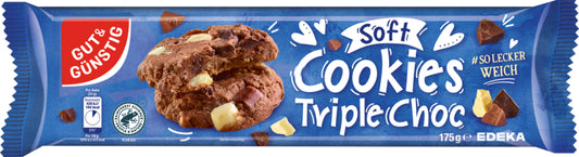 GUT&GÜNSTIG Soft Cookies Triple Chocolate 175g