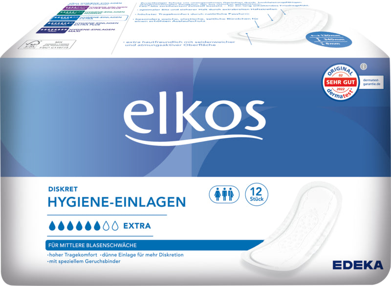 EDEKA elkos Hygiene-Einlagen Extra 12ST