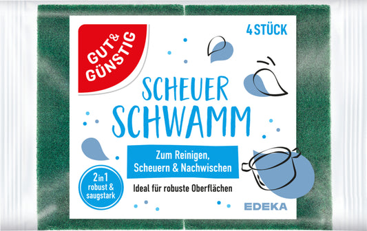 GUT&GÜNSTIG Scheuerschwamm 4ST