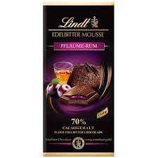 Lindt Edelbitter Mousse Pflaume-Rum 150g