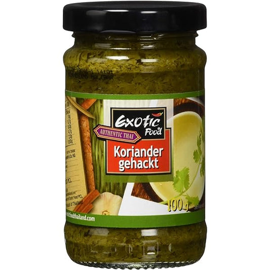 Exotic Food Koriander gehackt in Sojabohnenöl 100g
