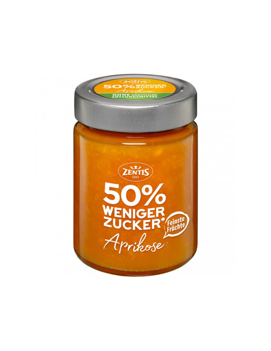 Zentis 50% weniger Zucker Fruchtaufstrich Aprikose 195g