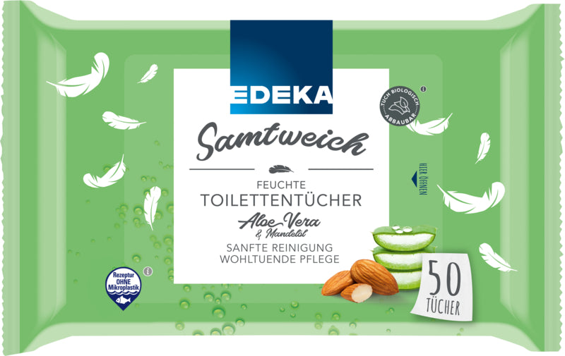 EDEKA Feuchtes Toilettenpapier Aloe Vera & Mandelöl 50ST