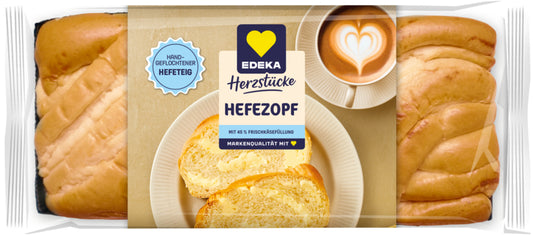 EDEKA Herzstücke Hefezopf Frischkäse 440g