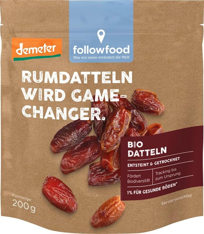 Demeter Followfood Datteln getrocknet entsteint 200g