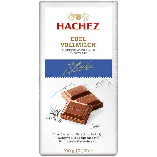 Hachez Chocolade Edel-Vollmilch 100g