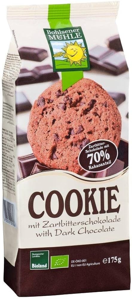 Bio Bohlsener Mühle Cookie mit Zartbitterschokolade 175g