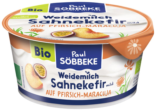 Bio Söbbeke Sahnekefir mild Pfirsich-Maracuja 10% 150g