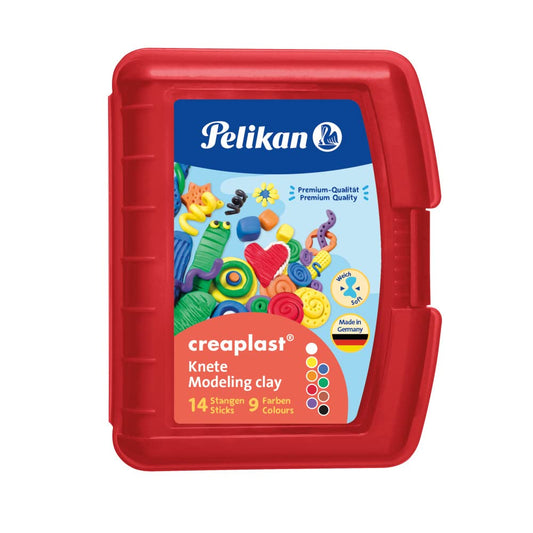 Pelikan Kinderknetebox Creaplast rot 9-fach 300g