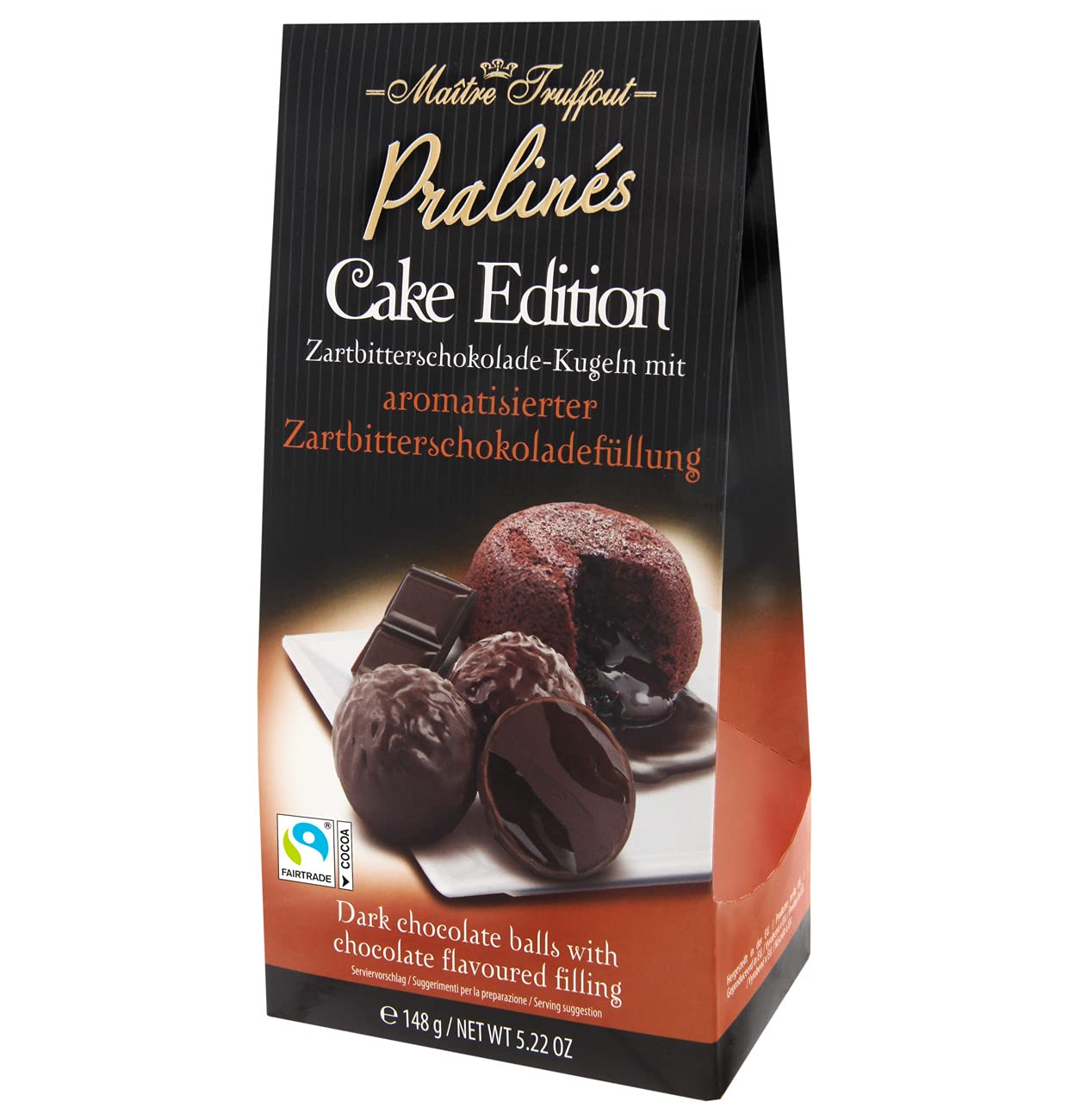Maitre Truffout Pralinen Cake Edition Zartbitterschokolade 148g