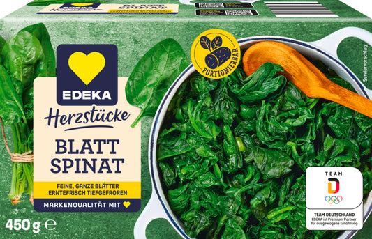 EDEKA Herzstücke Blattspinat portioniert 450g