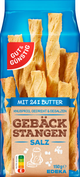 GUT&GÜNSTIG Gebäckstangen Salz 150g