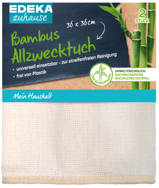 EDEKA zuhause Bambustuch Allzwecktuch 2ST