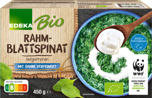 Bio EDEKA Rahm-Blattspinat 450g