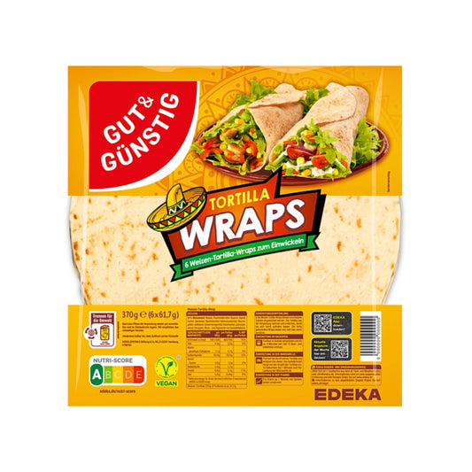 GUT&GÜNSTIG Tortilla Wraps Weizen 370g