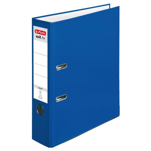Herlitz Ordner maX.file protect Polypropylen blau 8cm A4