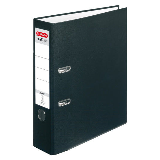 Herlitz Ordner maX.file protect Polypropylen schwarz 8cm A4