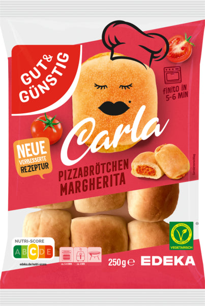 GUT&GÜNSTIG Pizzabrötchen Margherita 250g