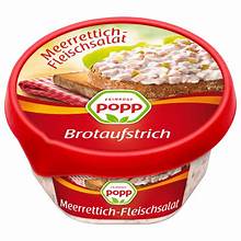 Popp Brot Fleischsalat mit Meerrettich 150g