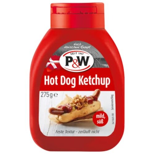 P&W Dänischer Hot Dog Ketchup 275g