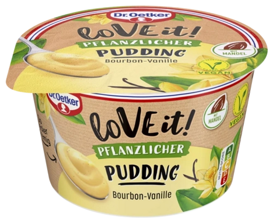 Dr.Oetker LoVEit! pflanzlicher Pudding Bourbon Vanille 180g