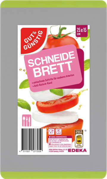 GUT&GÜNSTIG Schneidebrett Kunststoff 25x15cm