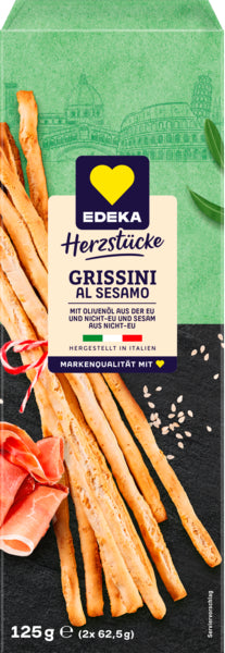 EDEKA Herzstücke Italienischer Grissini Sesam 125g