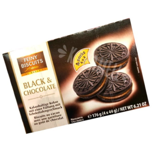 Feiny Biscuits Kekse Black&Chocolate 4ST 176g