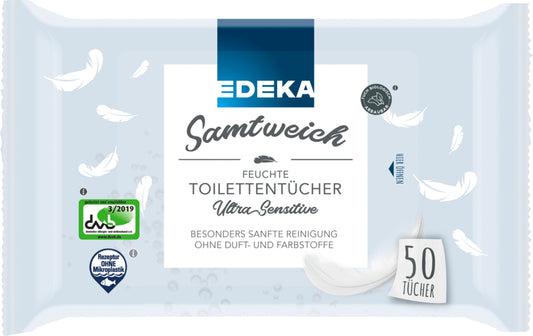 EDEKA Feuchtes Toilettenpapier Samtweich Ultra-Sensitiv 50ST