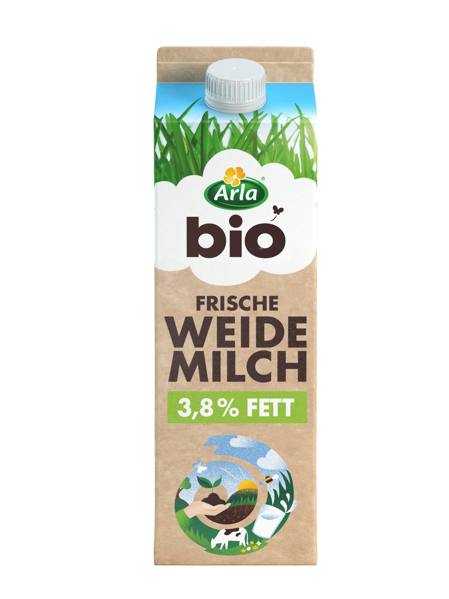 Bio Arla Weidemilch 3,8% 1l