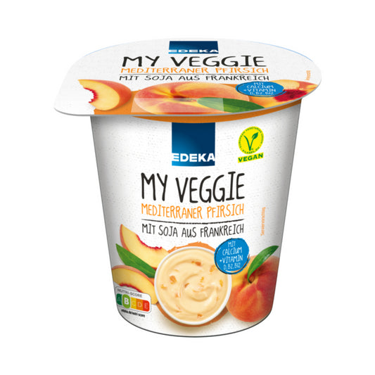 EDEKA My Veggie Veganer Sojaghurt Pfirsich 500g