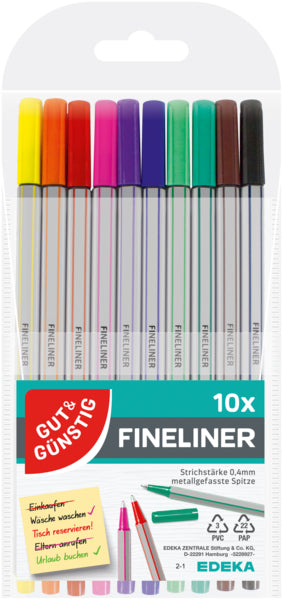 GUT&GÜNSTIG Fineliner 10ST