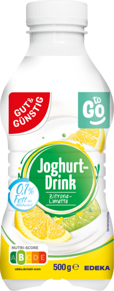 GUT&GÜNSTIG Joghurtdrink Zitrone-Limette 500g DPG