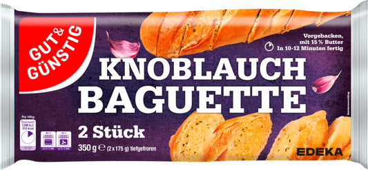 GUT&GÜNSTIG Knoblauchbutterbaguette 2ST 350g