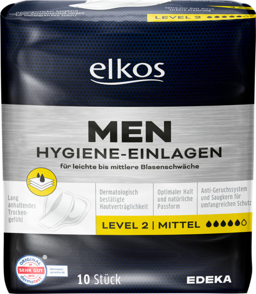 EDEKA elkos Hygiene-Einlagen Men Level 2 10ST