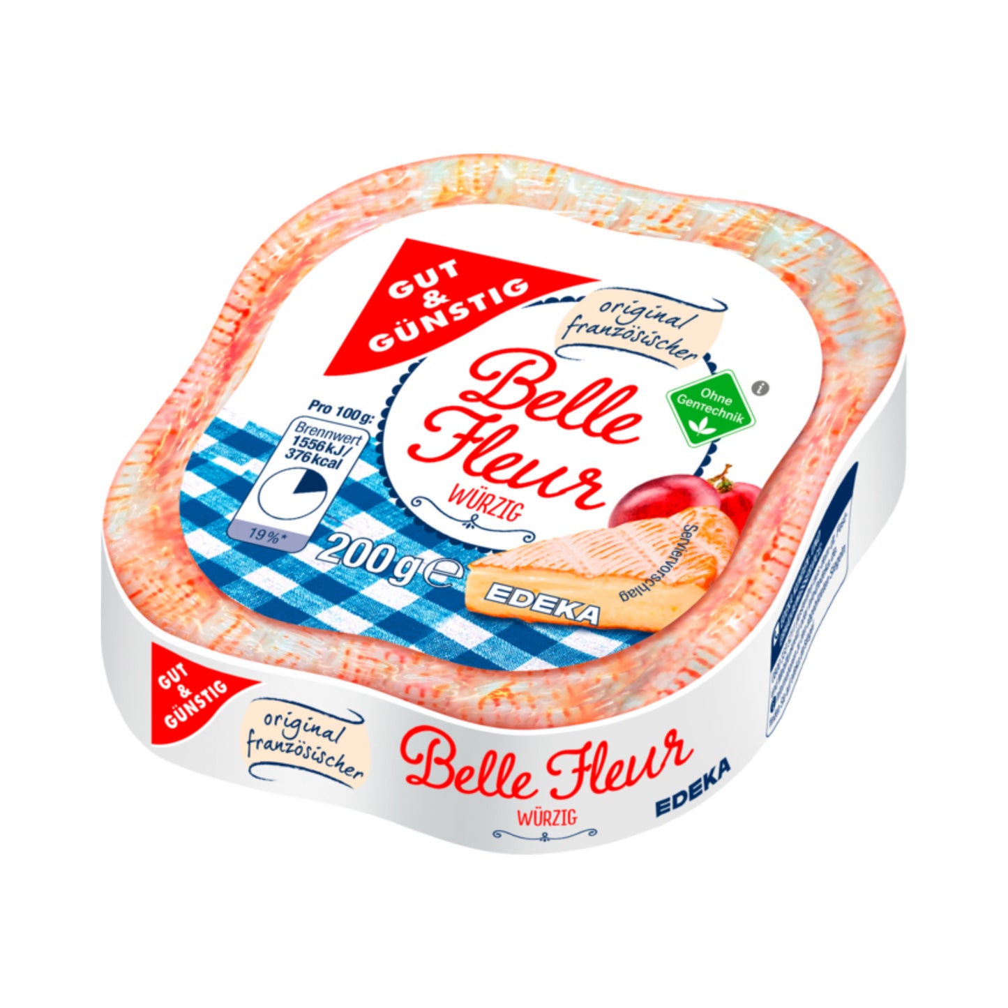 GUT&GÜNSTIG Belle Fleur Weichkäse würzig 60% 200g VLOG