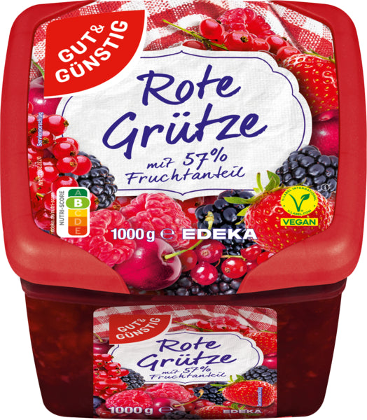 GUT&GÜNSTIG Rote Grütze 1000g